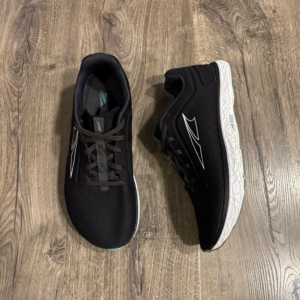 Altra Black and White Athletic Shoes